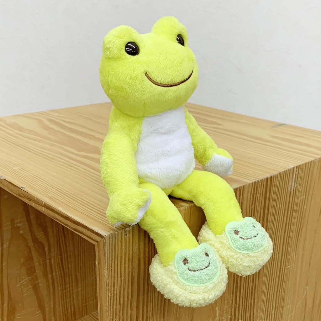 Pickles the Frog X HIBIYA-KADAN Bean Doll Plush Costume, Dress-Up Room Shoes, Yellow Mimosa, PZ44157-61
