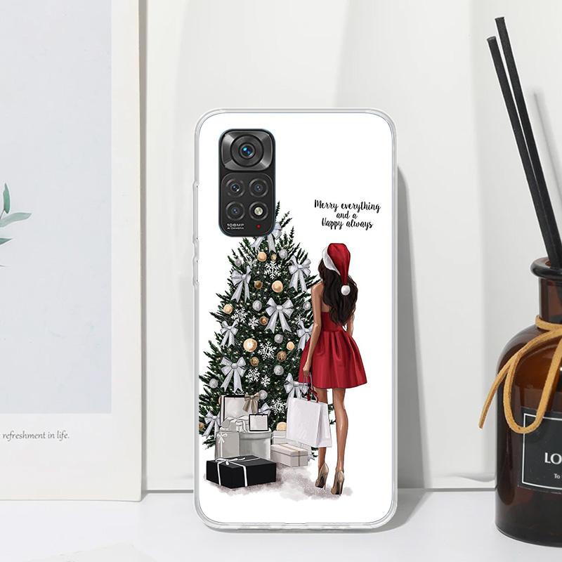 

Christmas Girls Tree Gift Phone Case For Xiaomi Redmi Note 15 13 14S 14 Pro Plus 12S 11S 10S 12 11E 10 11T Art Fundas Back Cover Redmi Note 14 Pro 5G
