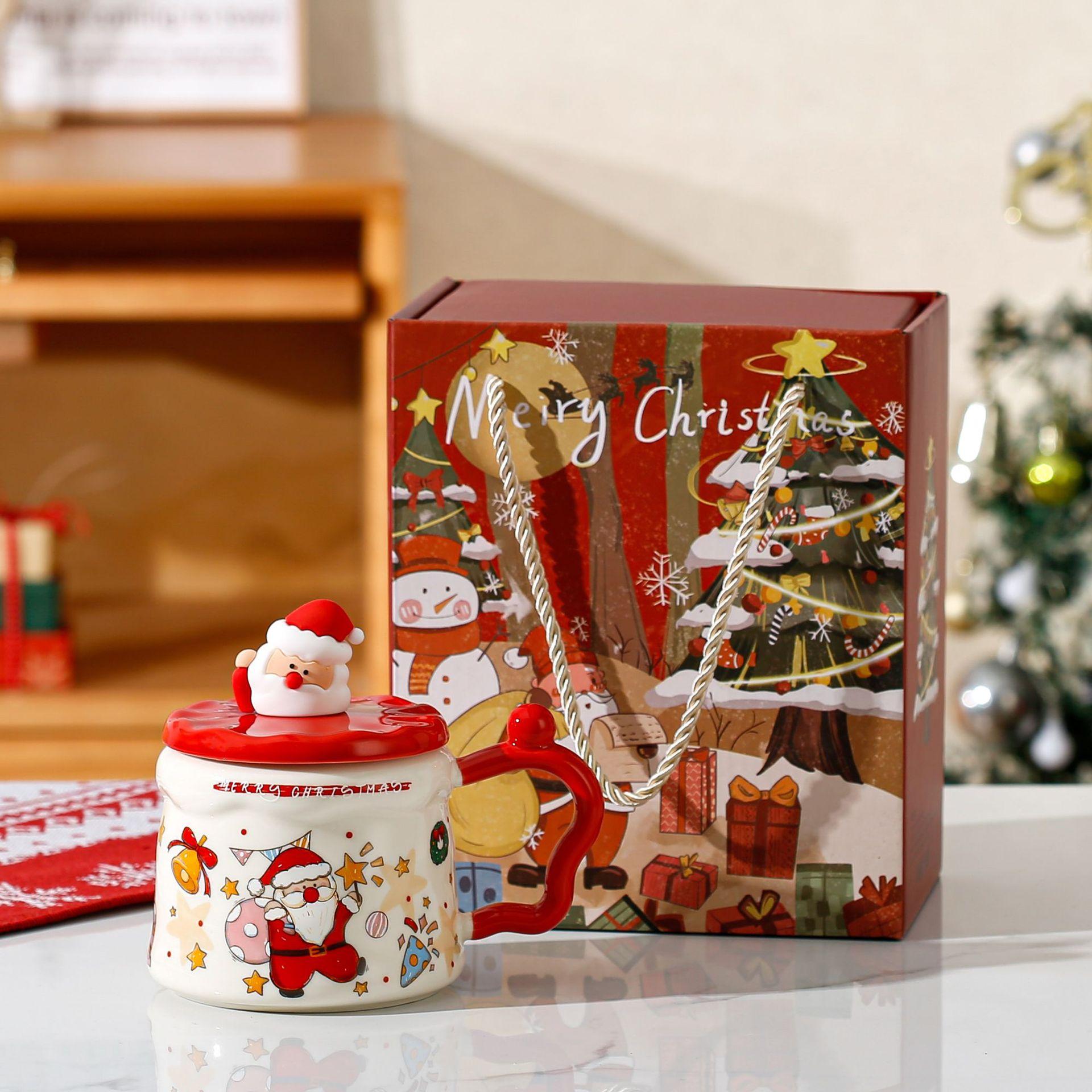 Christmas gift high value mug souvenir birthday gift design cup ceramic Christmas coffee cup 301-400ml