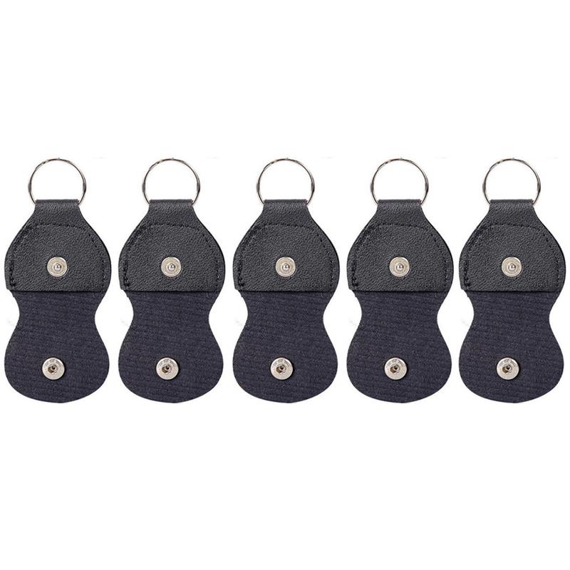 

5PCS Guitar Pick Bag PU Leather High Quality Pick Storage Black Brown 2 Colors Available Pick Holder Bags Guitar Accessories ZYF