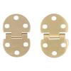 2Set 180 Degree Copper Hinge with Screw Mini Flap Hinge for Foldable Table 47x30mm