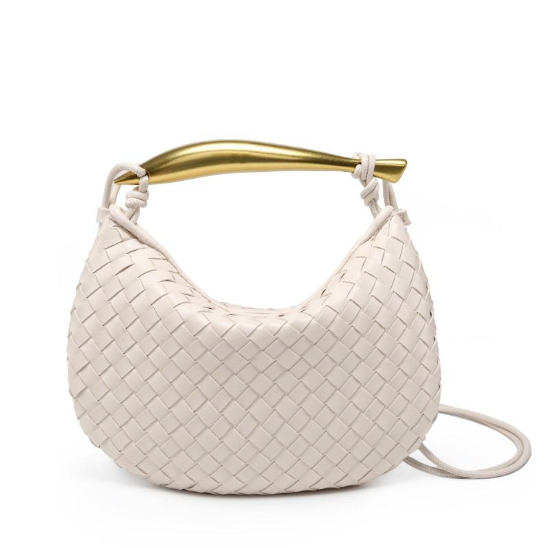 Woven bag sardines niche popular hand bag dumpling bag tide metal handle handbag versatile