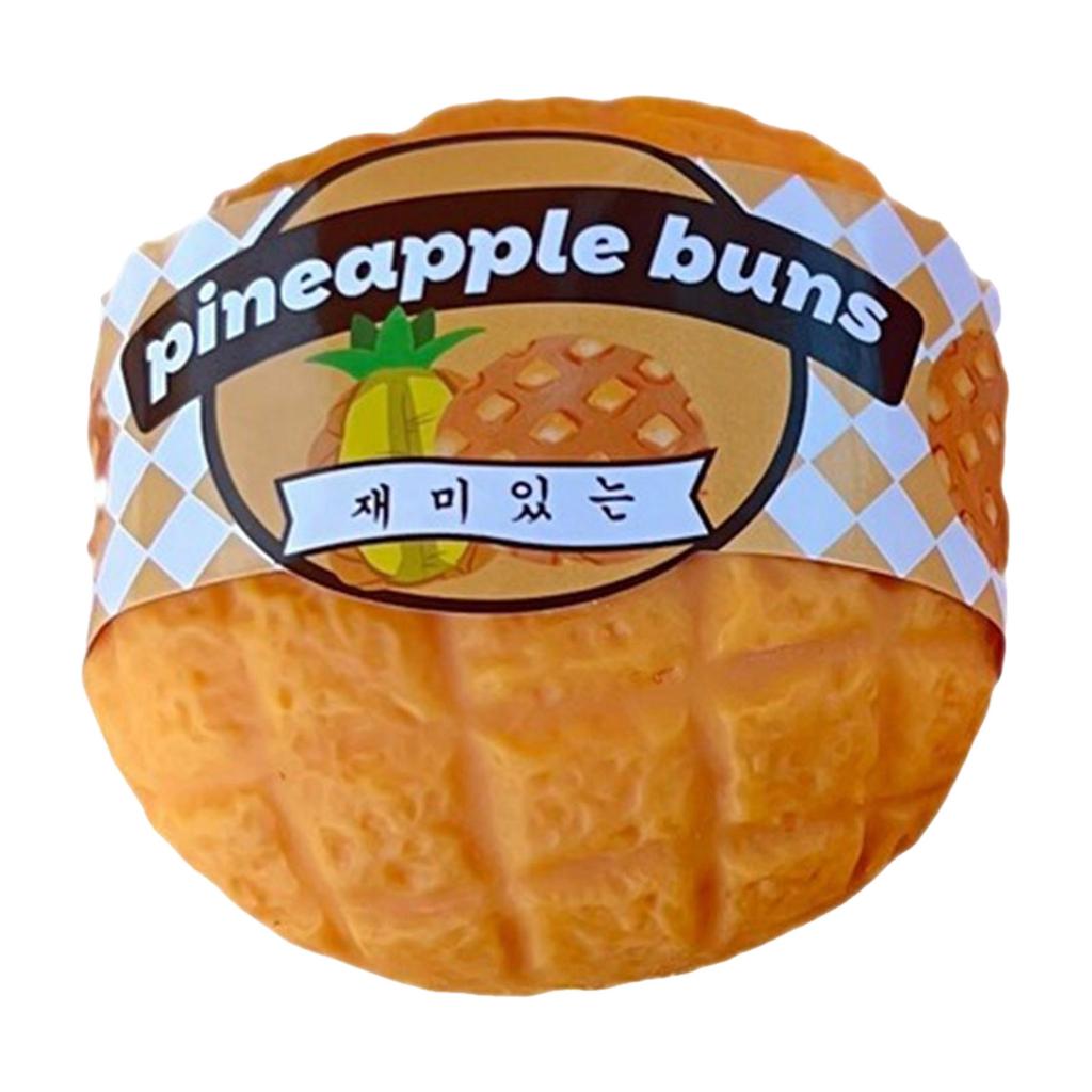 Push Bubble Pineapple Bun & Croissant Set – 2 Pack Stress Toys | Slow Rising Soft Decompression Dough | Anxiety For Skateboard