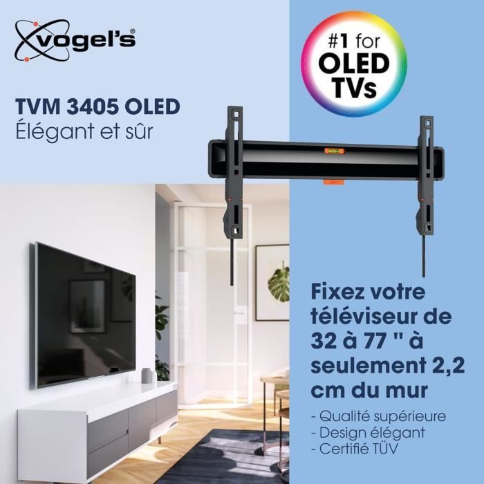 Support Mural TV - GENERIC - TVM 3405SP - Pour TV OLED 32-77 Pouces - Max. 50 Kg - VESA 400x200