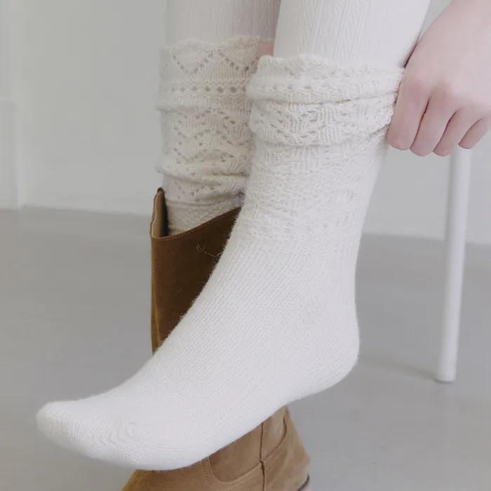 Knitting knee socks 4 colors