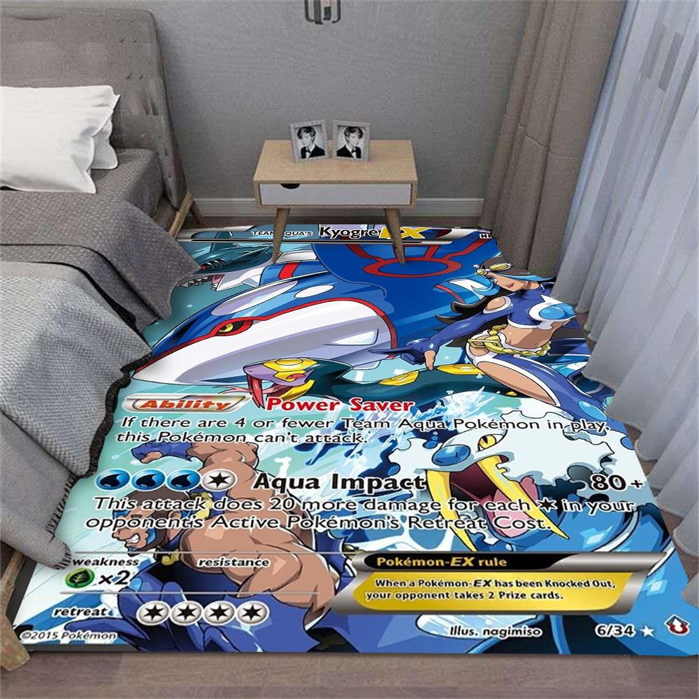  Japanese Game Card Pattern Carpet for Living Room Decor Bedroom Bedside Leisure Area Floor Mats Welcome Rug Gift