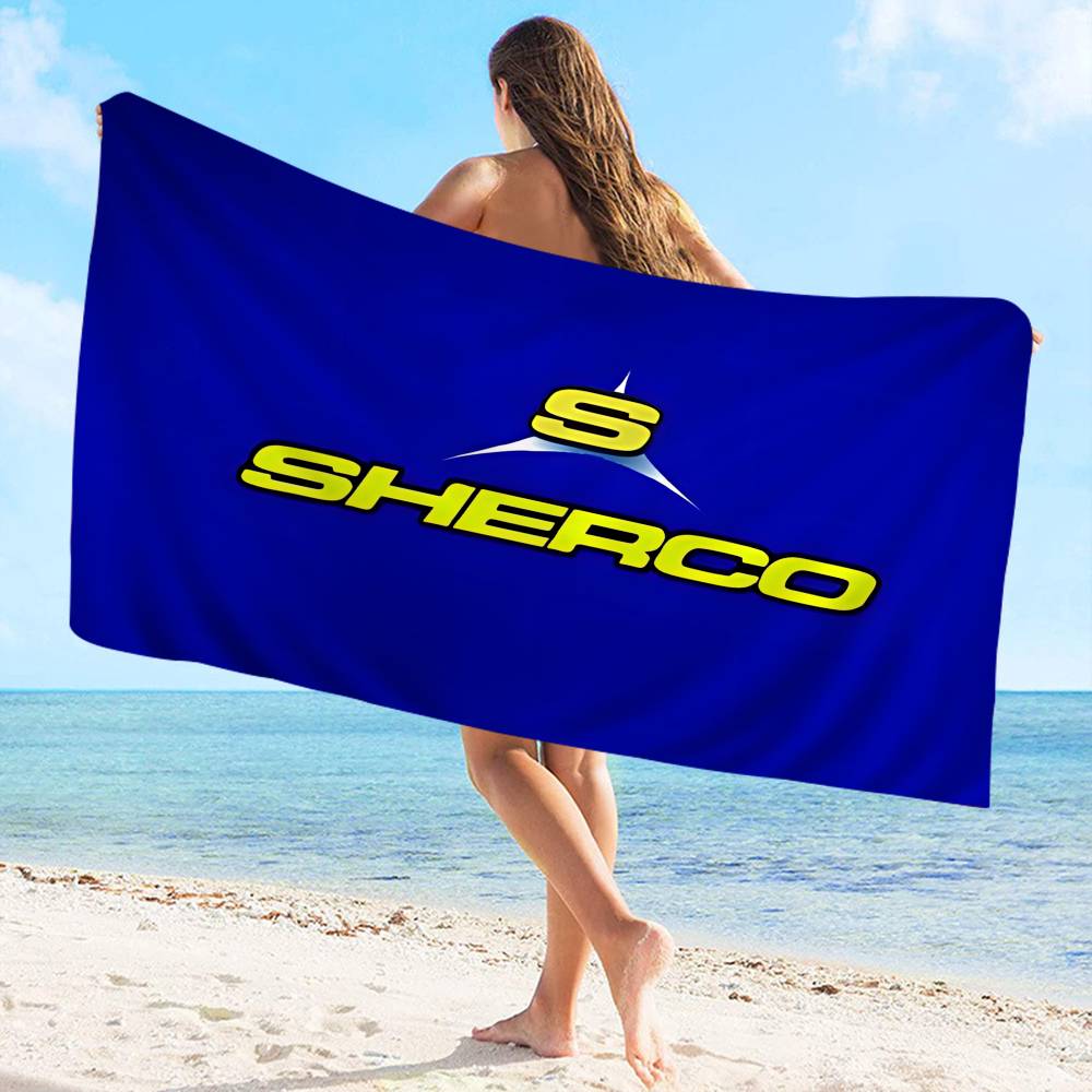 

S-Sherco LOGO Bath Towel Microfiber Soft Water Absorbing Breathable For Girl Kids Decorative Cartoon Beach Towel W30*H60(CM)