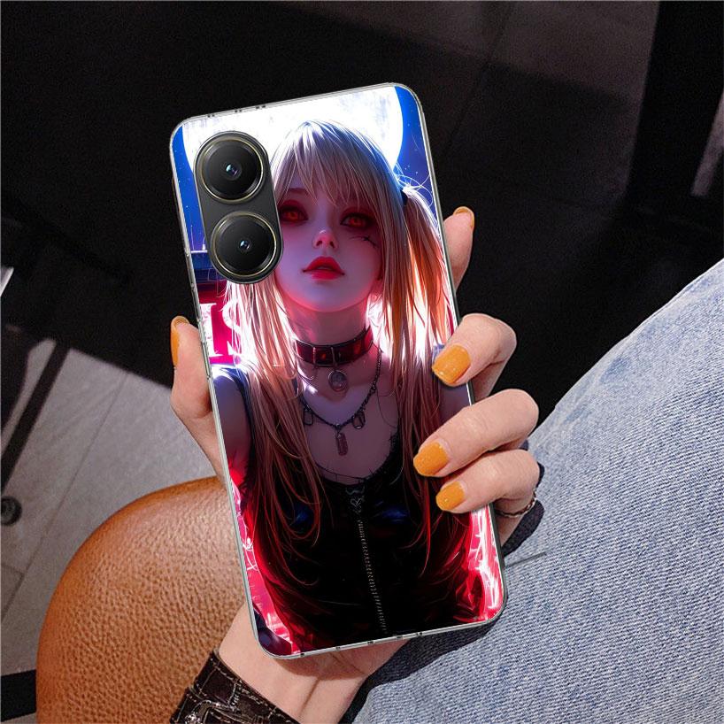 

N-Note D-Death MisaMisa Phone Case For Xiaomi Poco X7 X6 X5 Pro F7 Ultra Redmi 15C 15 13C 13 12C 12 10 10A 10C 9 9A 9C 9T Cover Redmi 13C