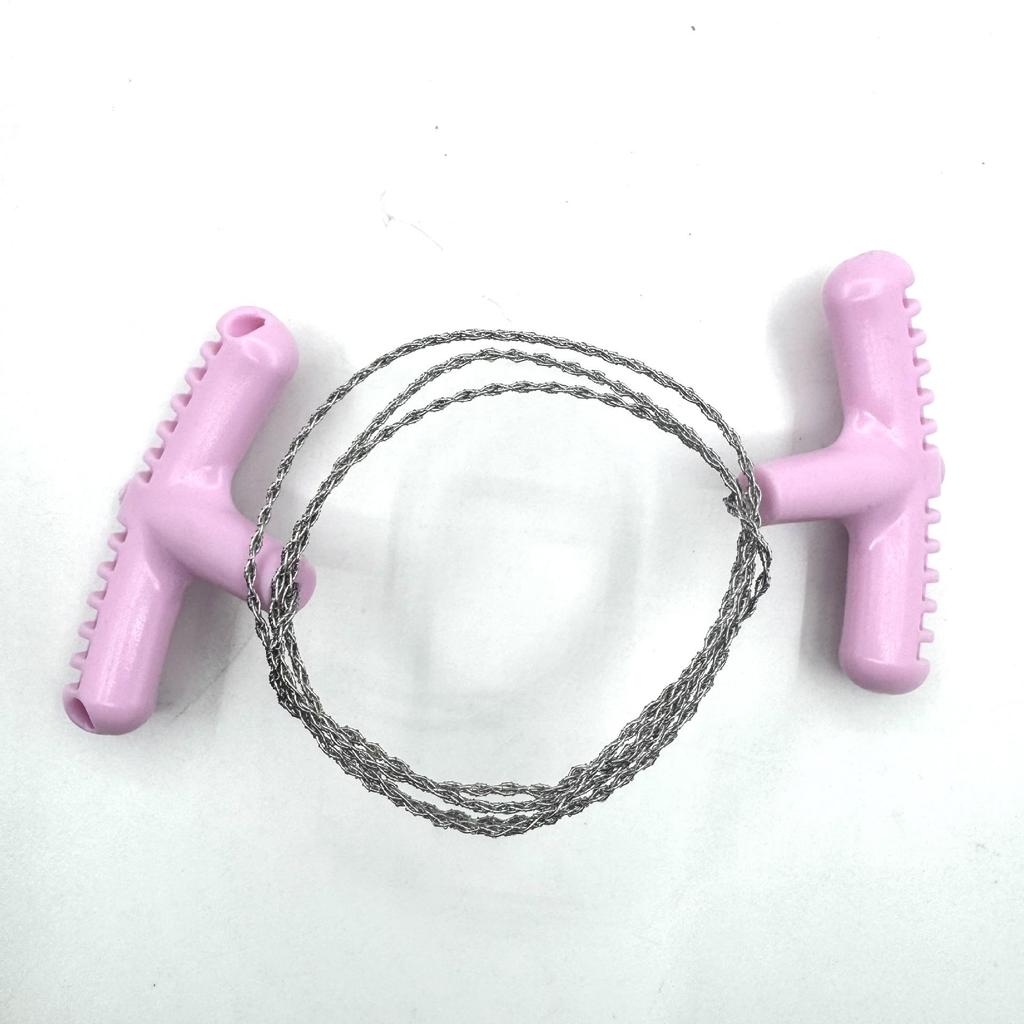 Mini Pocket Survival and Camping Wire Saw with Outdoor PP Handle and Stainless Steel for Aquatic Plants