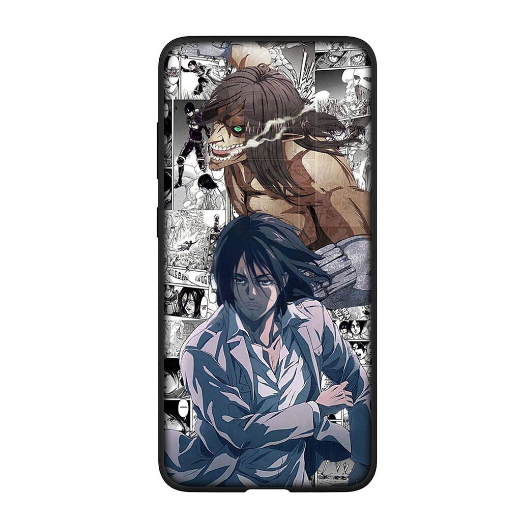For Samsung Galaxy S25 S24 S23 S22 Ultra FE Plus A37 A57 A56 A55 A06 A16 A15 A36 A26 A35 A05 A25 A54 A34 Case Comics Attack On Titan Eren Jaeger Levi