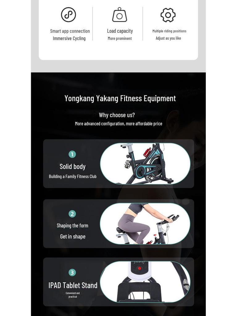 Lightweight Indoor Fitness Bike with Screen for Home Use