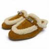 Pristine Mule Oz Kelly Buckle Sheepskin Brown Sheepskin Leather 37.5 Used