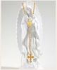 Rosary Beads Cross Necklace for Women, Stainless Steel  Crucifix Virgin Mary Y Shape Necklaces Jewelry