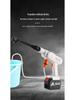 Portable Wireless Lithium Battery Car Washer: 10-Setting High-Pressure Water Gun with Six-in-One Head