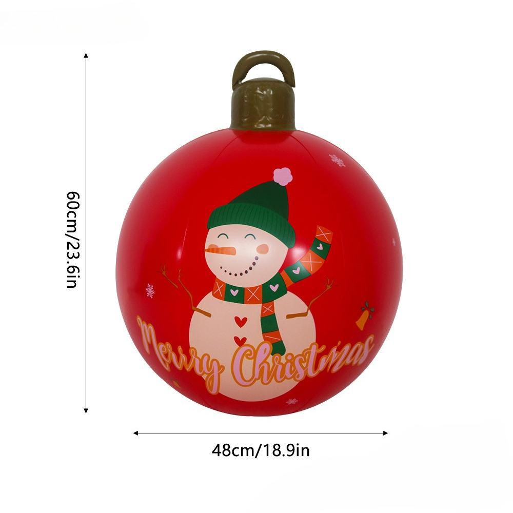 PVC Inflatable Christmas Balls  Giant Light Up Xmas Tree Decorations Outdoor Holiday Yard Lawn Christmas Decoration