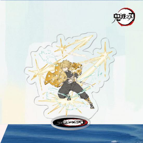 Anime Peripheral Kimetsu No Yaiba Tanjirou Nezuko Yi Zhi Fu Butterfly Endure Acrylic Standing Sign Decorative Ornaments