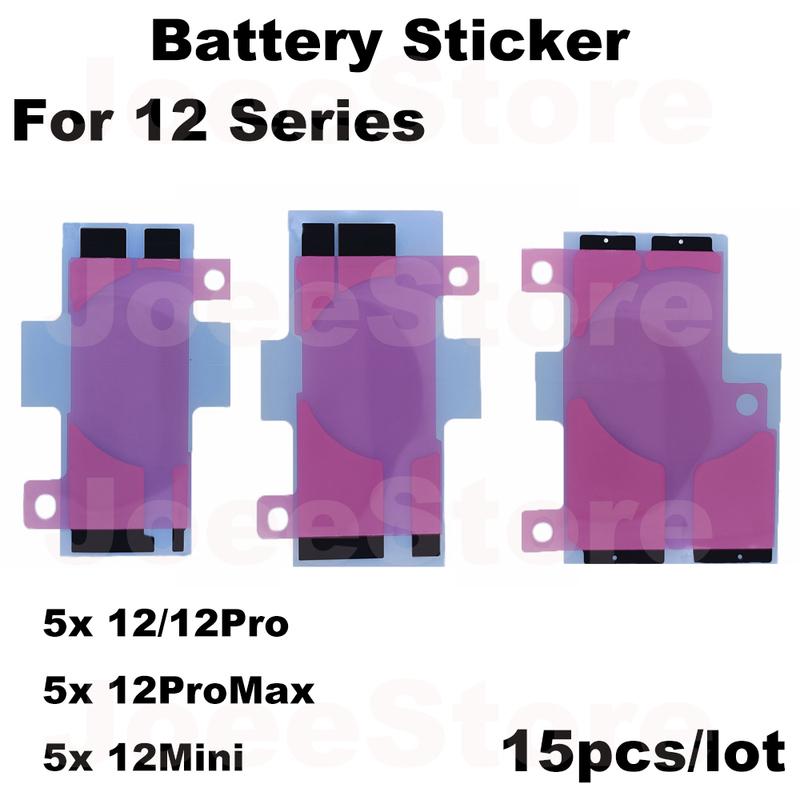 5 шт. Наклейка на аккумулятор для iPhone 11 12 13 14 15 16 Pro Max Plus Mini Клейкая лента для аккумулятора Съемная полоска Клей Запасные части