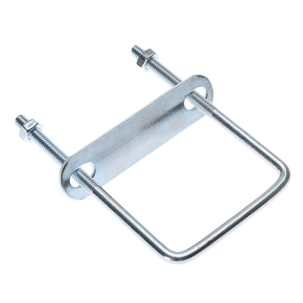 2Sets With Baffle Square Clamp Right Angle U-bolt Squa Bolt New Pipe U-clamp
