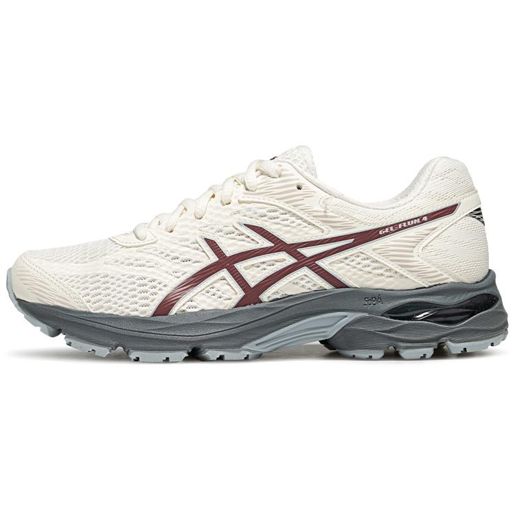 (WMNS) ASICS Gel-Flux 4  White Grey Red  Women s 1012A523-204 EU 35.5