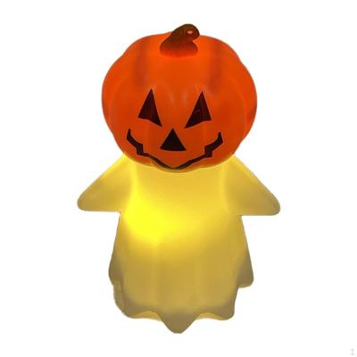 Halloween Pumpkin Night Light Decorative Statue Collectible Decoration for Bedroom Party
