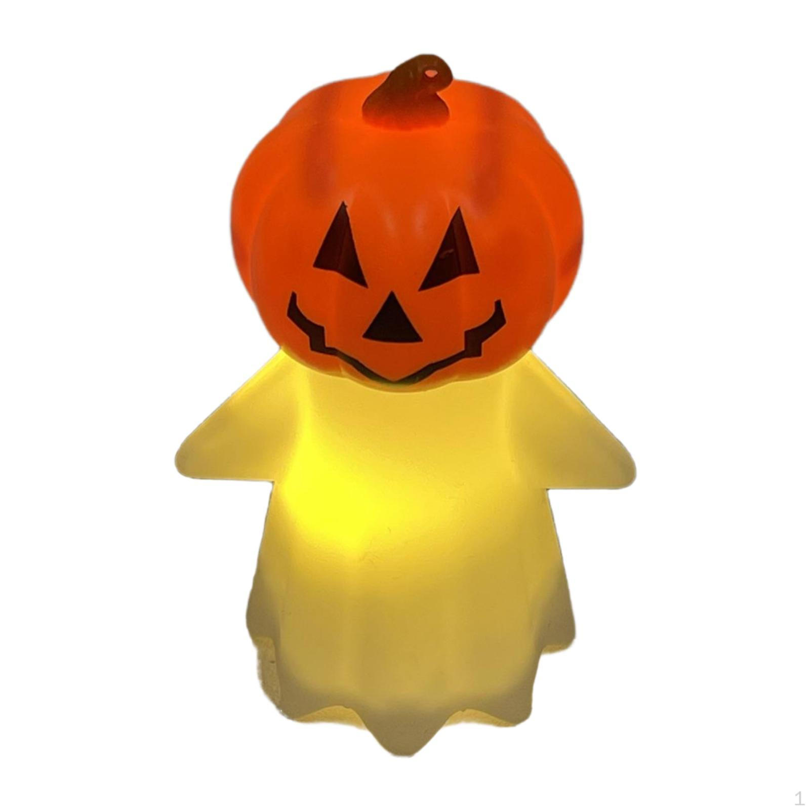 

Halloween Pumpkin Night Light Decorative Statue Collectible Decoration for Bedroom Party