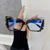 Retro Square Light Eyeglass Frame Women Men Transparent Unisex Glasses For Female Male
