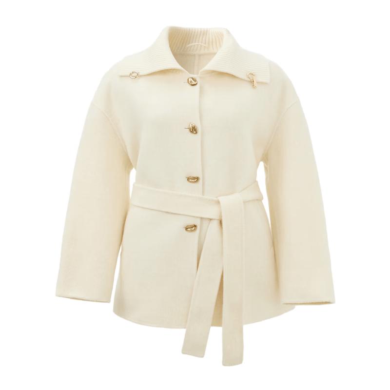 Sancai 2026 Winter Wool Double-Faced Lapel Coat