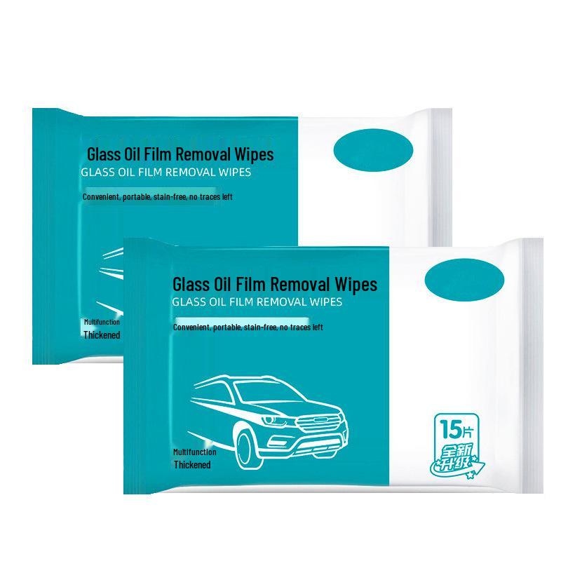 Streak-Free Glass Cleaner Wipes: Degreaser & Oil Film Remover for Car Windows