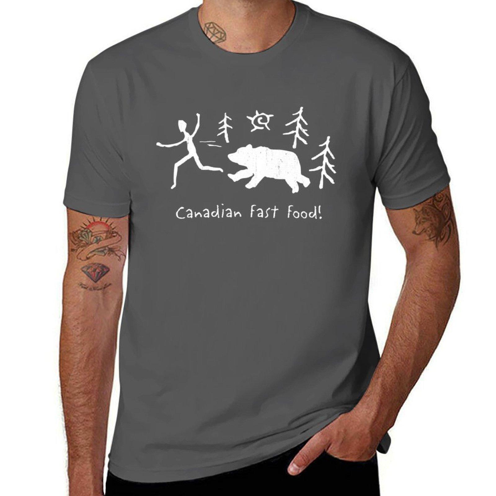 

Canadian Fast Food T-Shirt t shirts for man cotton man graphic t shirt T-Shirt 4XL
