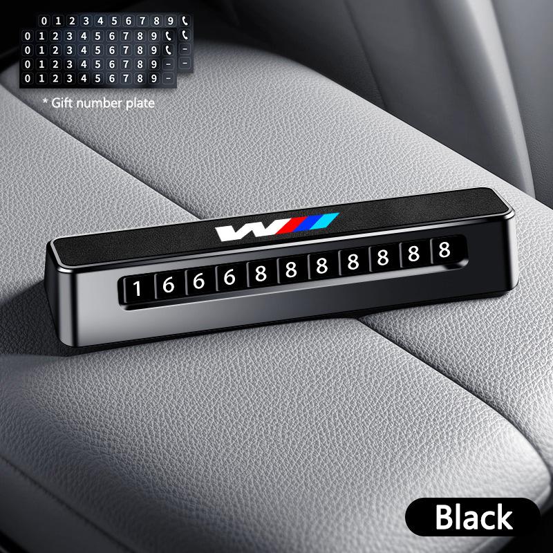 Suede Car Phone Number Card Temporary Parking Card Plate Telephone Number For BMW M E34 E36 E60 E90 E46 F10 F20 F30 X5 X6 X1 M3 ydjc08