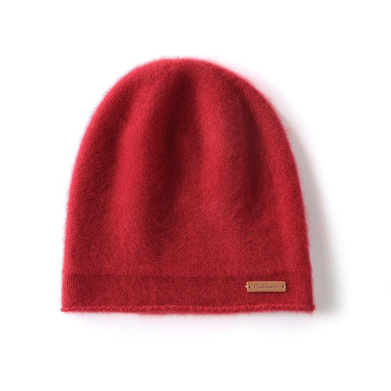 First-line Forming% Pure Cashmere Hat Warm Knitted Hat Men's and Women's Versatile Cold Hat Headgear Cashmere Hat Spot