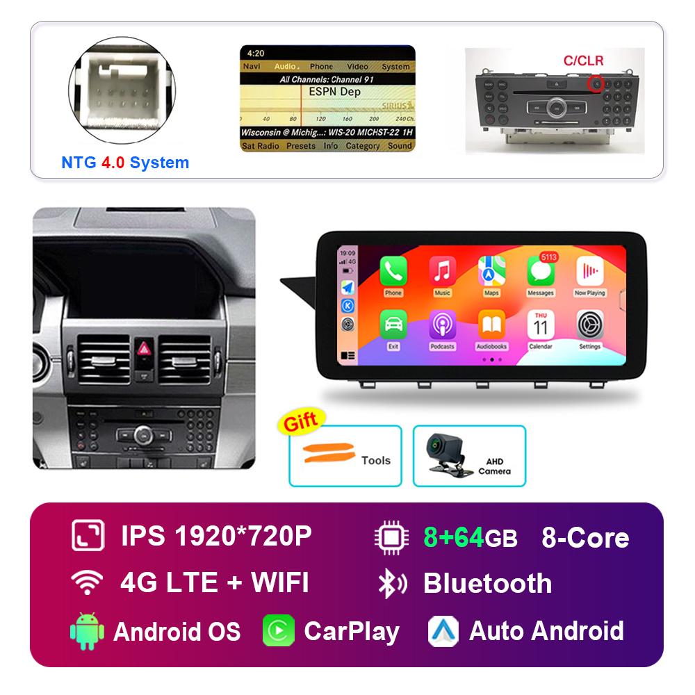 12.3'' for Mercedes Benz GLK Class X204 2008 - 2015 NTG 4.0 4.5 System Android Car Radio Multimedia Player HD Touch Screen