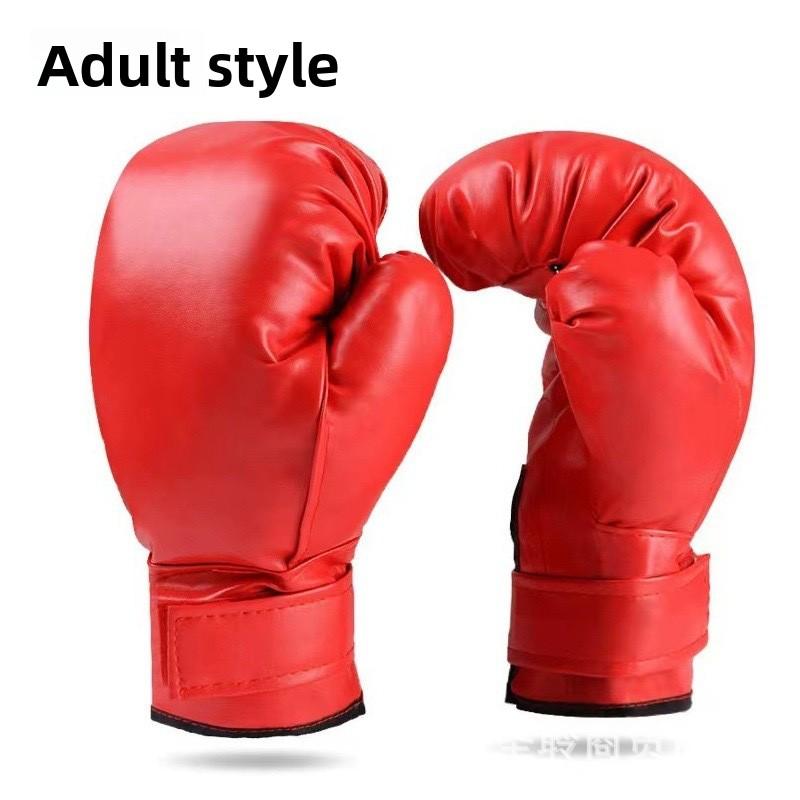 PU Leather Training Gloves Wear Resistant Sparring Mitts For Kickboxing Fitness Workouts Extended Wrist Support Professional