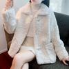 Fleece-Lined Lamb Wool Coat - Autumn/Winter 2025: Short, Stylish, Warm Temperament for Women
