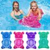 Bjørneformet oppblåsbar bassengflyter PVC Bærbar flyteplate Oppblåsbar surfebrett Sommerstrand