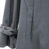 AMERI UNDRESSED Long sleeve Back Pleated Belted trench coat Gray Women Used