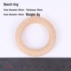 Beech Wood Rings for DIY Jewelry & Crafting - Handmade Weaving Materials, Solid Round Wooden Rings (25/40/45/50/60mm).