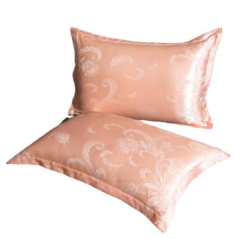 Summer Ice Silk Jacquard Pillowcase for Student Dormitory