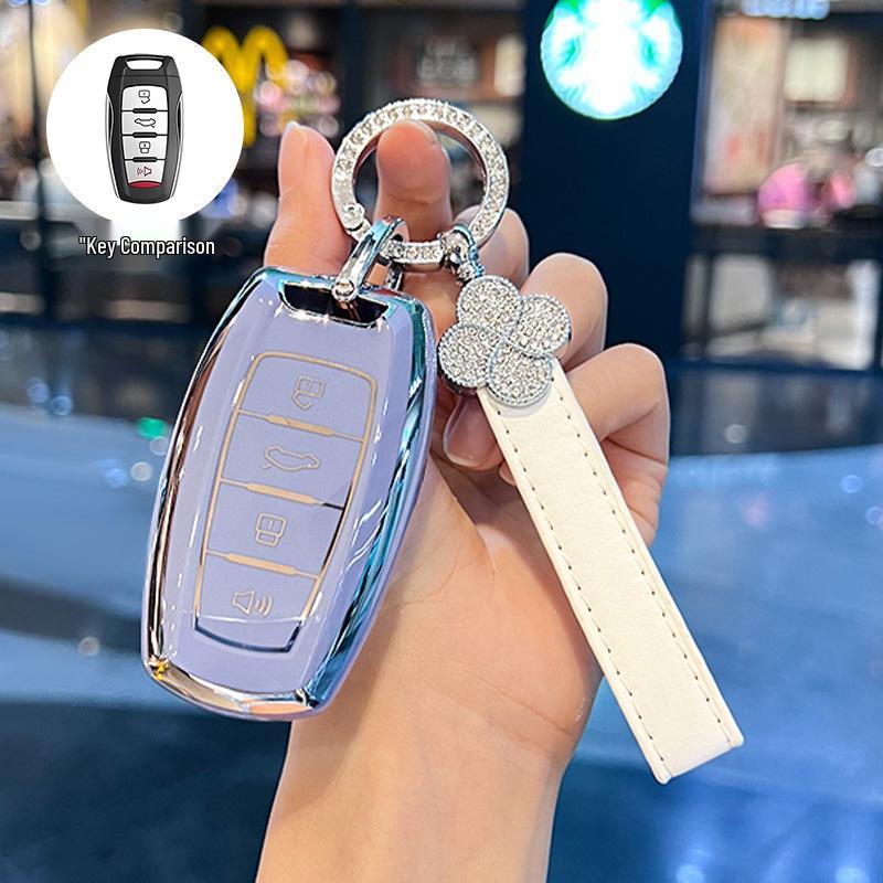 Key Cover for 2024 Haval Big Dog: Fits 23mm Chitu H6, 22mm New H9 Buckle, 19mm Old M6 Case - Simple Design