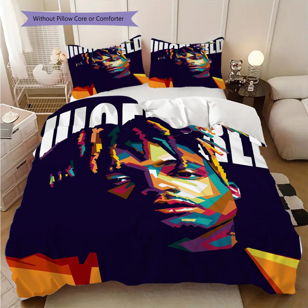 Juice Wrld Digital Art Tribute Threepiece Set 1 Duvet Cover 2 Pillowcase Without Core Bedding Set Soft And Comfortable