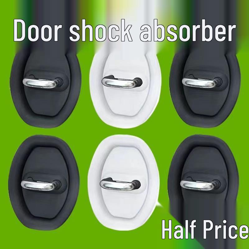 Universal Car Door Shock Absorbing Anti-Collision Buffer Pad & Rubber Sleeve