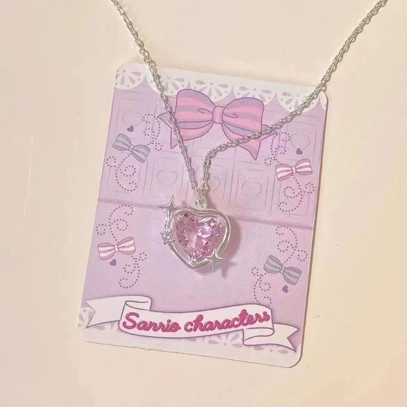 Pendant Necklaces Jewelry Heart Pendant Necklaces Chain Choker Necklaces Birthday Gifts Heart Necklaces Alloy Material