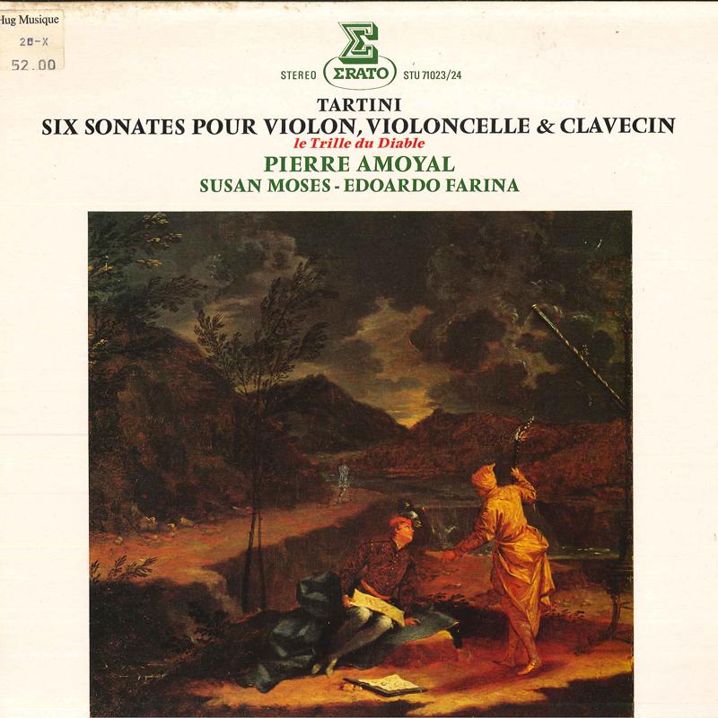 LP Record GIUSEPPE TARTINI PIERRE AMOYAL SU  Tartini Sonates STU71023 Erato 1979 France Classical Used