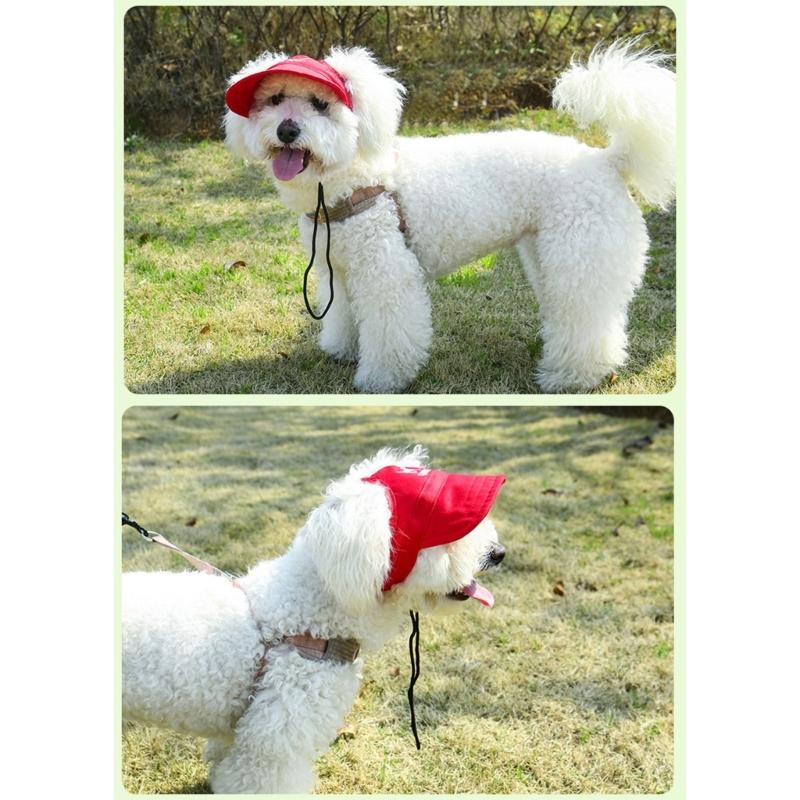 Sunproof Pet Outdoor Cap Comfortable Sun Hat For Dog Cats With Ventilated Ear For Daily Wear Walking Hiking Headwears