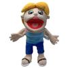 Cartoon Plush Hand Puppet - Funny Open-Mouth Boy Parent-Child Interactive Jeff Puppet Creative Stuffed Toy