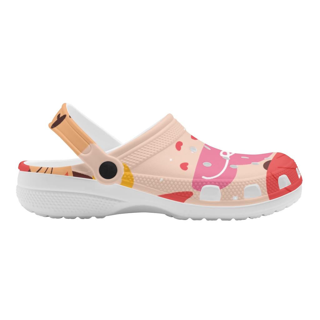 Colorful Pattern EVA Clogs Men Women Easy Clean Lightweight Slip On Casual Footwear Soft Sole Summer Sandals Summer Daily Wear