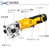 MXBAOHENG Electric Fabric Rechargeable 25mm Cutting 2 Suitable for Cutter, Scissors, 16.8V, Thickness, Blades, Fabric, Carpet, Cardboard, Paper, Etc.