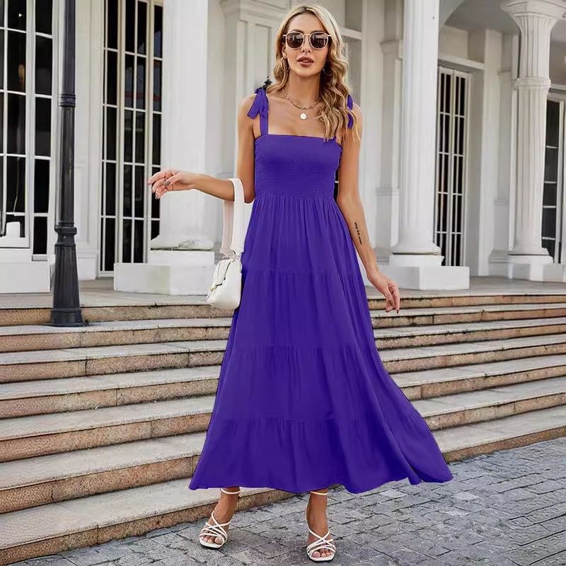 Long Camisole Dress2025 European and American Summer Women New Sleeveless Print Long Sling Dress