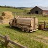 Wooden Oil Tanker Truck Puzzle DO-IT-YOURSELF Wooden 3D Truck Assembly Learning Birthday Present Christmas Present