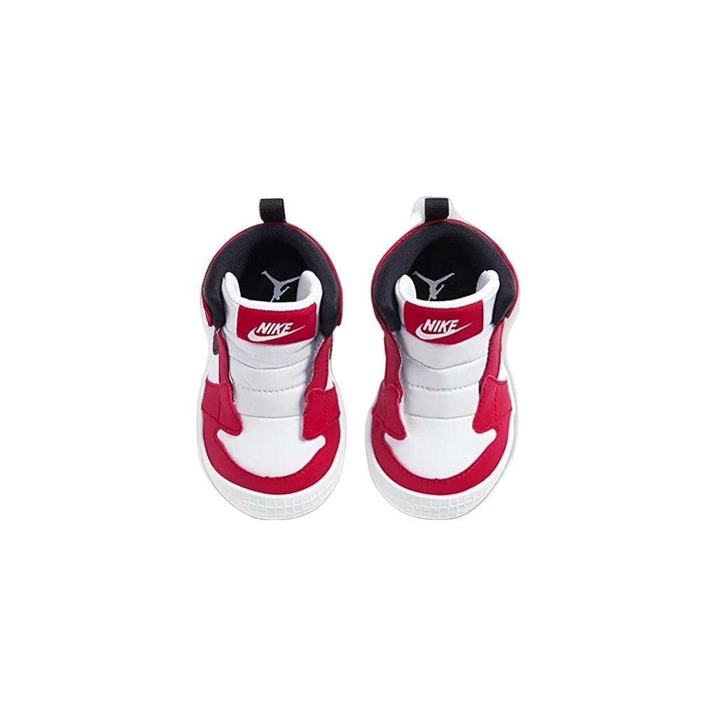 Jordan Air Jordan 1 Crib Bootie Cushioning Support Cushioning Support High top Toddler Shoes White Red AT3745-163